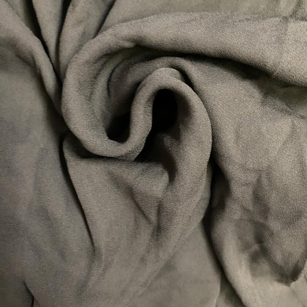 Krisa Drape Button Front Mini - Black - Picture 6 of 7